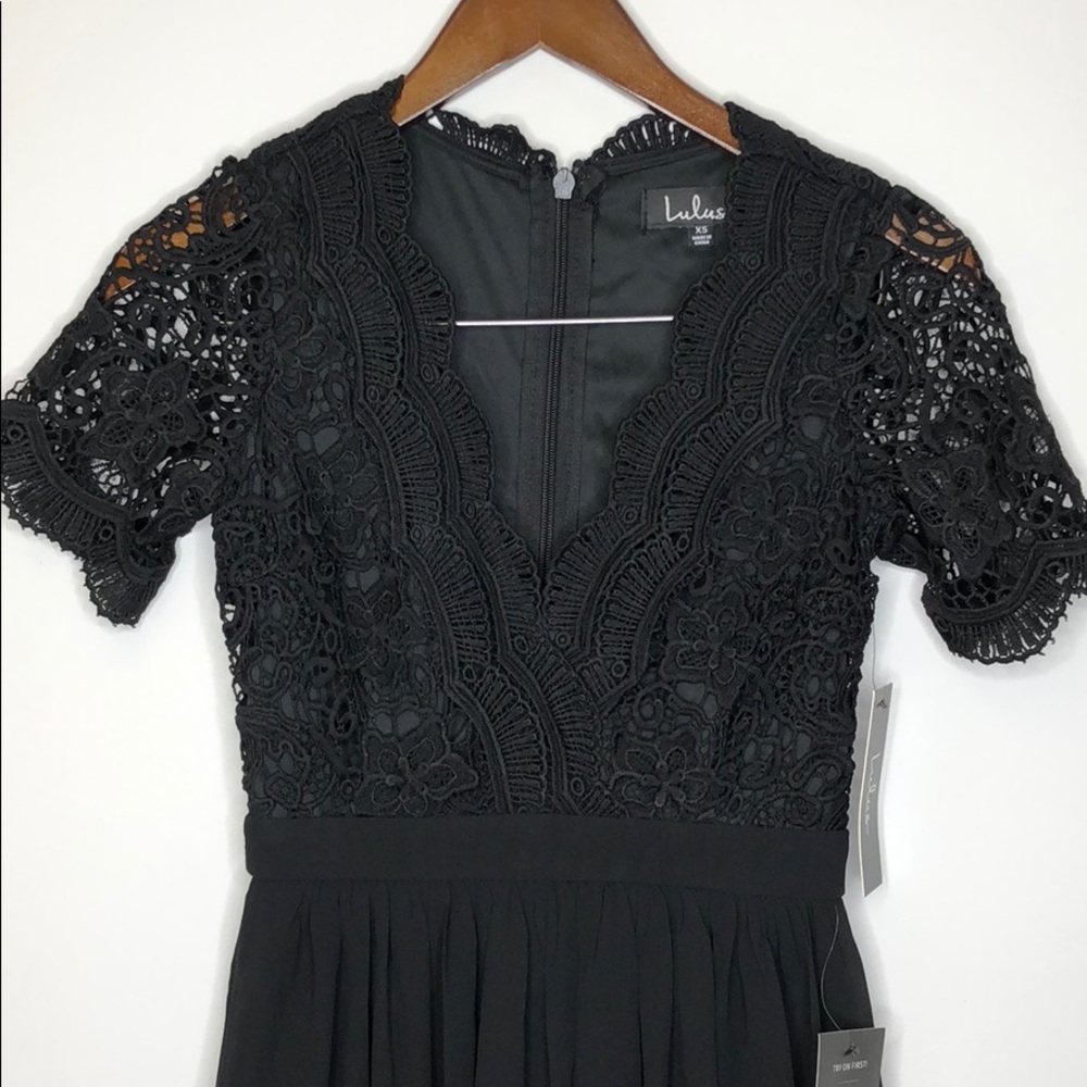 Lulus Dress Black NWT Size XS